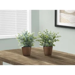 Monarch Artificial Plant 13" (set of 2) Green Outlet