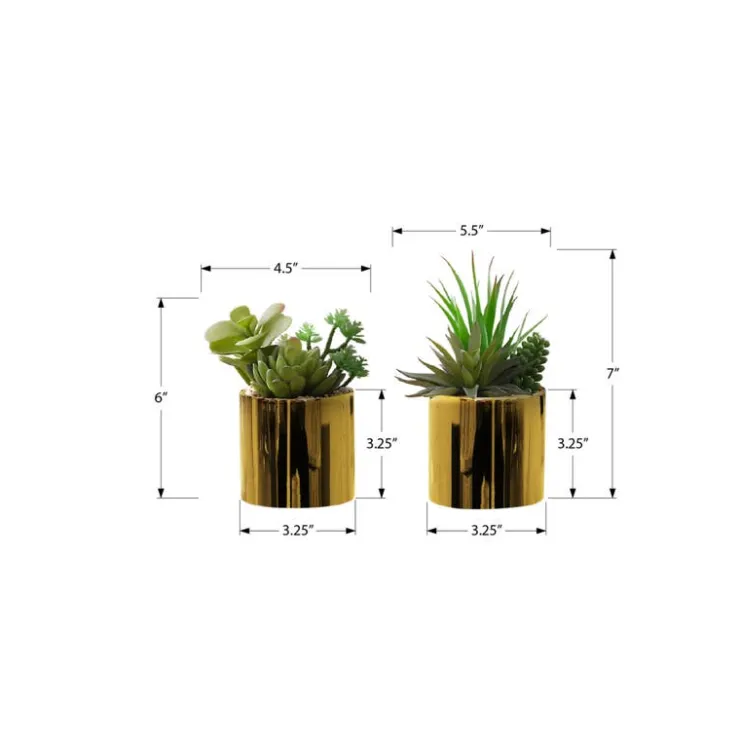 Monarch Artificial Plant 7" (set of 2) Green Best