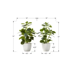 Monarch Artificial Plant 14" (set of 2) Green