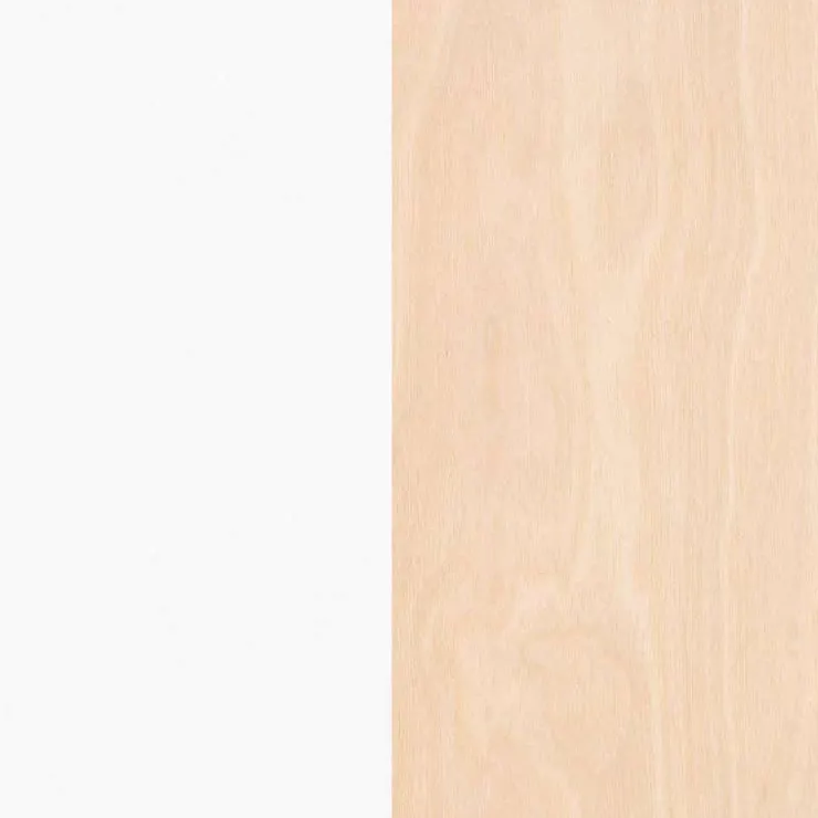 Nexera Atypik Bookcase, White And Plywood - White and Beige Discount