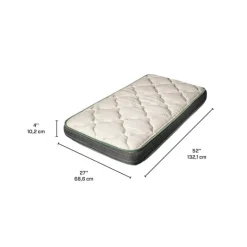 Dreamstar Baby Crib Mattress Quilted Cream/Grey Best
