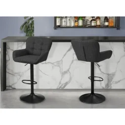 Monarch Bar Stools (Set of 2) BLACK Best