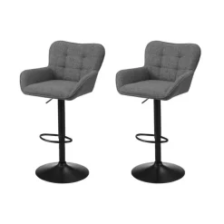 Monarch Bar Stools (Set of 2) GREY