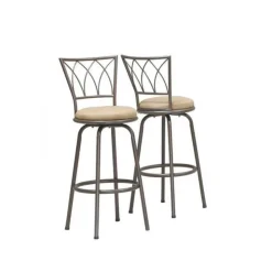Monarch Barstool - 2pcs / 43"h / swivel / dark coffee metal Espresso Best