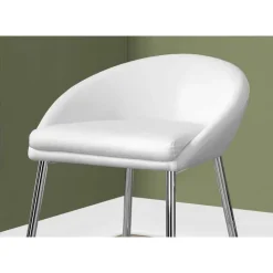Monarch Barstool - 2pcs / / chrome base / counter height White Online