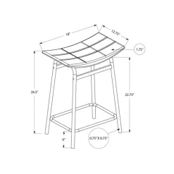 Monarch Barstool (set of 2) White Clearance