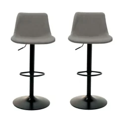 Barstools (Set of 2) Grey Clearance