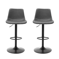 Barstools (Set of 2) Dark grey