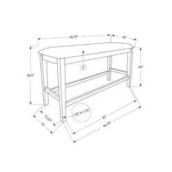 Monarch Bench 46" - Grey Best