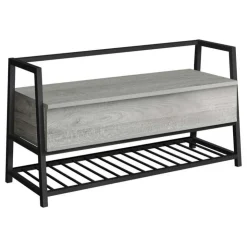 Monarch Bench - shoe rack / flip top storage - 42