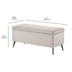 Bench with Storage White Clearance