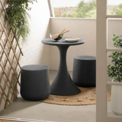 Meubles South Shore Bistro Table Dark Gray Hot