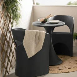 Meubles South Shore Bistro Table Dark Gray Hot
