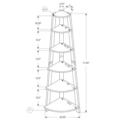 Monarch Bookcase - 72