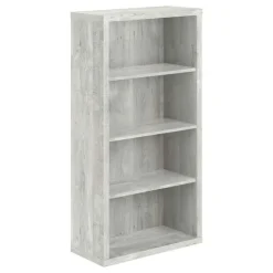 Monarch Bookcase - 48"h / reclaimed wood-look / adj. shelves - Grey