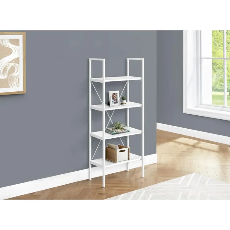 Monarch Bookcase - 48"h / / metal - White New
