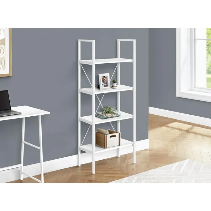 Monarch Bookcase - 48"h / / metal - White New