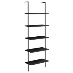 Monarch Bookcase - 72"h ladder / metal - Black Outlet