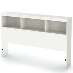 Meubles South Shore Bookcase Headboard 54'' - South Shore PURE WHITE Clearance