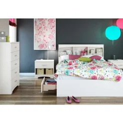 Meubles South Shore Bookcase Headboard (54") - South Shore PURE WHITE Clearance