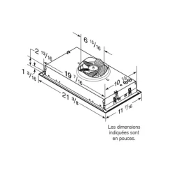 Broan Range Hood Built-in 21.5" , 300 CFM - PM300SS Stainless Steel Sale