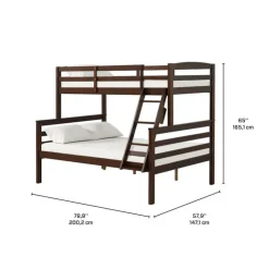 Brown Bunk Bed - 39"/54" Expresso Clearance