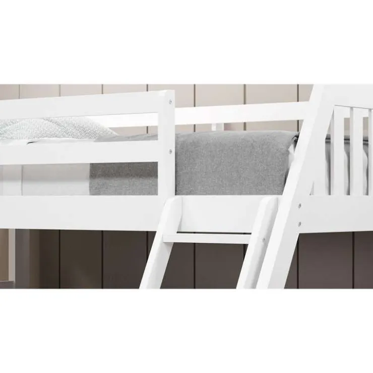 Bunk Bed 39/54 with 2 Drawers White
