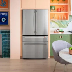 GE Café CAFE 23,2 Cu Ft 36 In Refrigerator Bottom Freezer, French door - CJE23DP2WS1 Stainless Steel Online