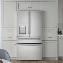 GE Café CAFE 27.8 Cu Ft 36 In Refrigerator Bottom Freezer, French door - CVE28DP2NS1 Stainless Steel New