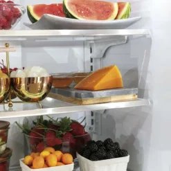 GE Café CAFE 22.2 Cu Ft 36 In Refrigerator Bottom Freezer, French door - CYE22TP2MS1 Stainless Steel Hot