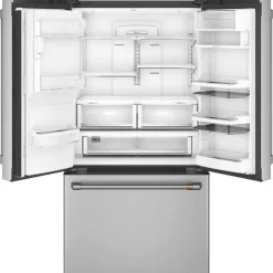 GE Café CAFE 22.2 Cu Ft 36 In Refrigerator Bottom Freezer, French door - CYE22TP2MS1 Stainless Steel Hot