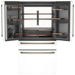 GE Café CAFE 23,2 Cu Ft 36 In Refrigerator Bottom Freezer, French door - CJE23DP4WW2 White Sale