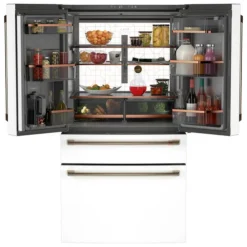 GE Café CAFE 23,2 Cu Ft 36 In Refrigerator Bottom Freezer, French door - CJE23DP4WW2 White Sale