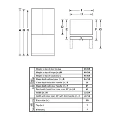 GE Café CAFE 18.6 Cu Ft 33 In Refrigerator Bottom Freezer, French door - CWE19SP2NS1 Stainless Steel New