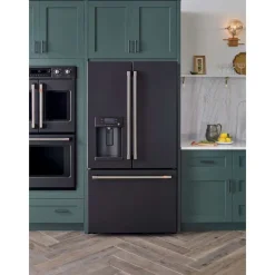 GE Café CAFE 22.2 Cu Ft 36 In Refrigerator Bottom Freezer, French door - CYE22TP3MD1 Black Sale