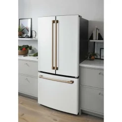 GE Café CAFE 18.6 Cu Ft 33 In Refrigerator Bottom Freezer, French door - CWE19SP4NW2 White Sale