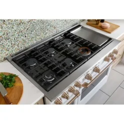 GE Café CAFE Commercial-Style Range 48" Electric Gas - C2Y486P4TW2 White Sale