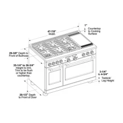 GE Café CAFE Commercial-Style Range 48