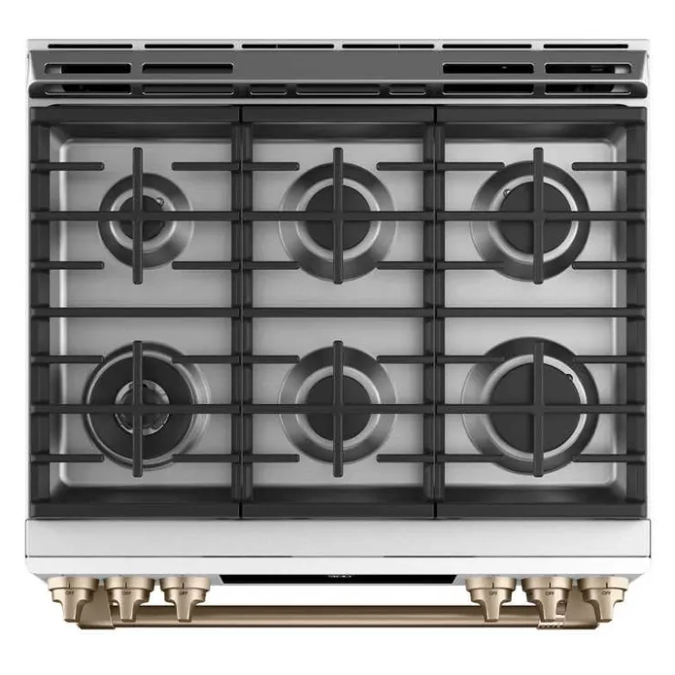 GE Café CAFE Dual-Fuel Range 30" Dual Energy Gas - CC2S900P4MW2 White Best