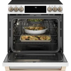 GE Café CAFE Range 30" Electric Glass-Ceramic - CCES700P4MW2 White Discount