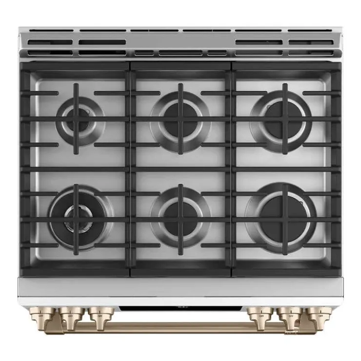 GE Café CAFE Range 30" Gaz Gas - CCGS700P4MW2 White Discount