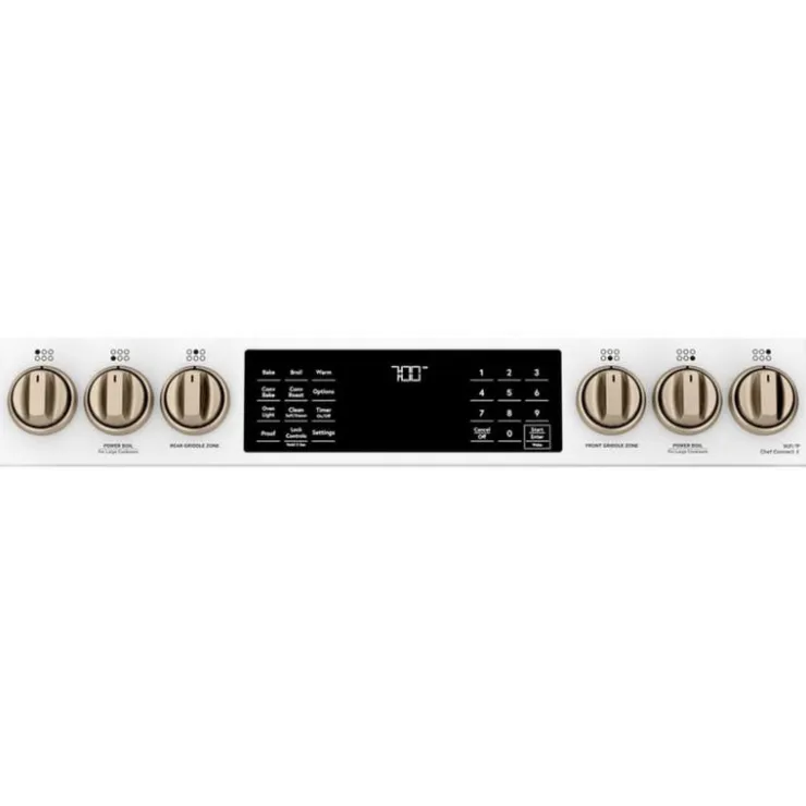 GE Café CAFE Range 30" Gaz Gas - CCGS700P4MW2 White Discount