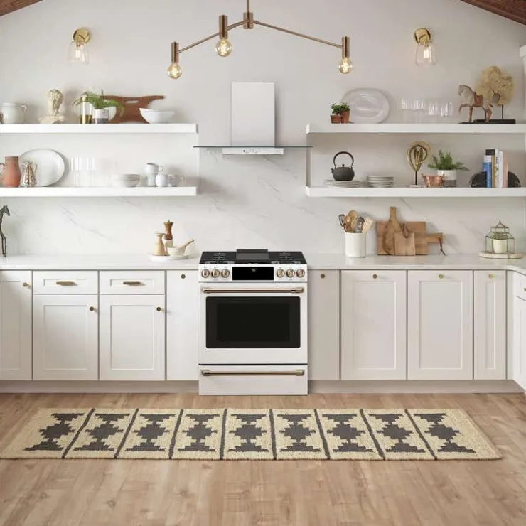 GE Café CAFE Range 30" Gaz Gas - CCGS700P4MW2 White Discount