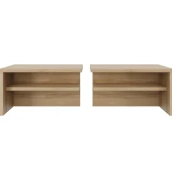Nexera Camden Extension Nightstands, set of 2 - Brown Oak Discount