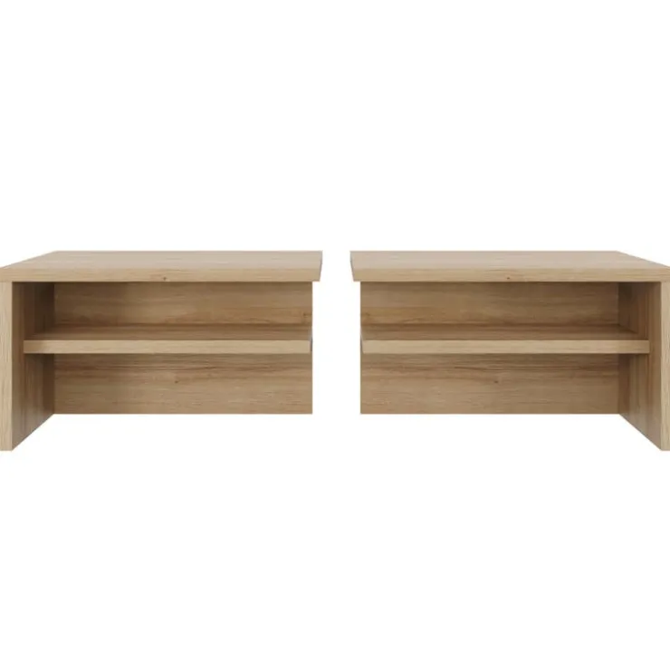 Nexera Camden Extension Nightstands, set of 2 - Brown Oak Discount