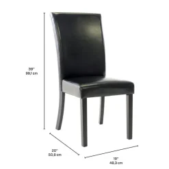 Chairs (Set of 2) - Black Hot