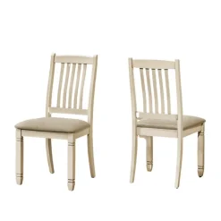 Monarch Chairs (Set of 2) - Cream - White Outlet