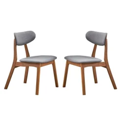 Chairs (Set of 2) - Grey Brown/Grey Clearance