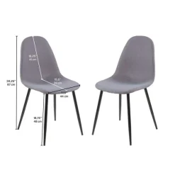 Chairs (Set of 2) - Grey Online