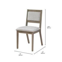 Arboit Poitras Chairs (Set of 2) - Grey Grey/Brown Best